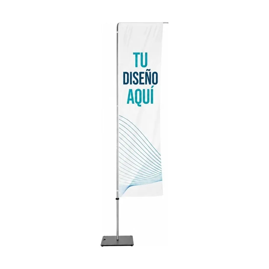 Fly Banner Rectangular con base Deluxe 4Kg